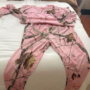 Realtree Pink and Brown Camouflage Kids Pajama Set